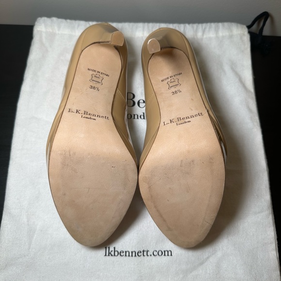 Sledge Beige Patent Platform Courts - Picture 6 of 7